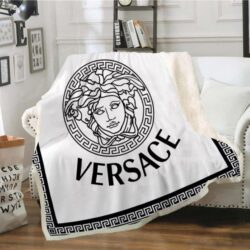 White Versace blanket