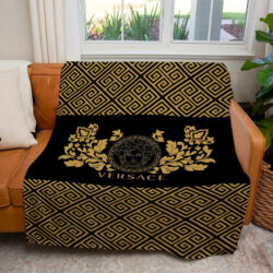 Yellow pattern Versace blanket
