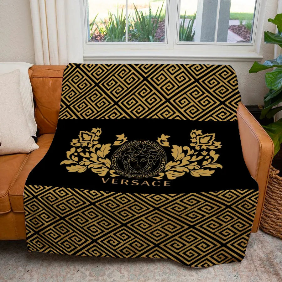 Yellow pattern Versace blanket Yellow pattern Versace blanket
