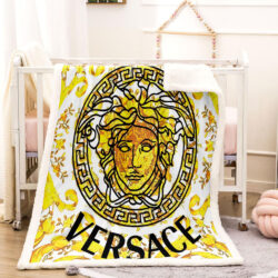 Yellow Versace blanket