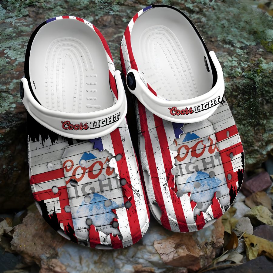 American Flag Mix Coors Light Crocs