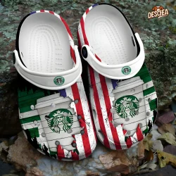 American Flag Mix Starbucks Crocs