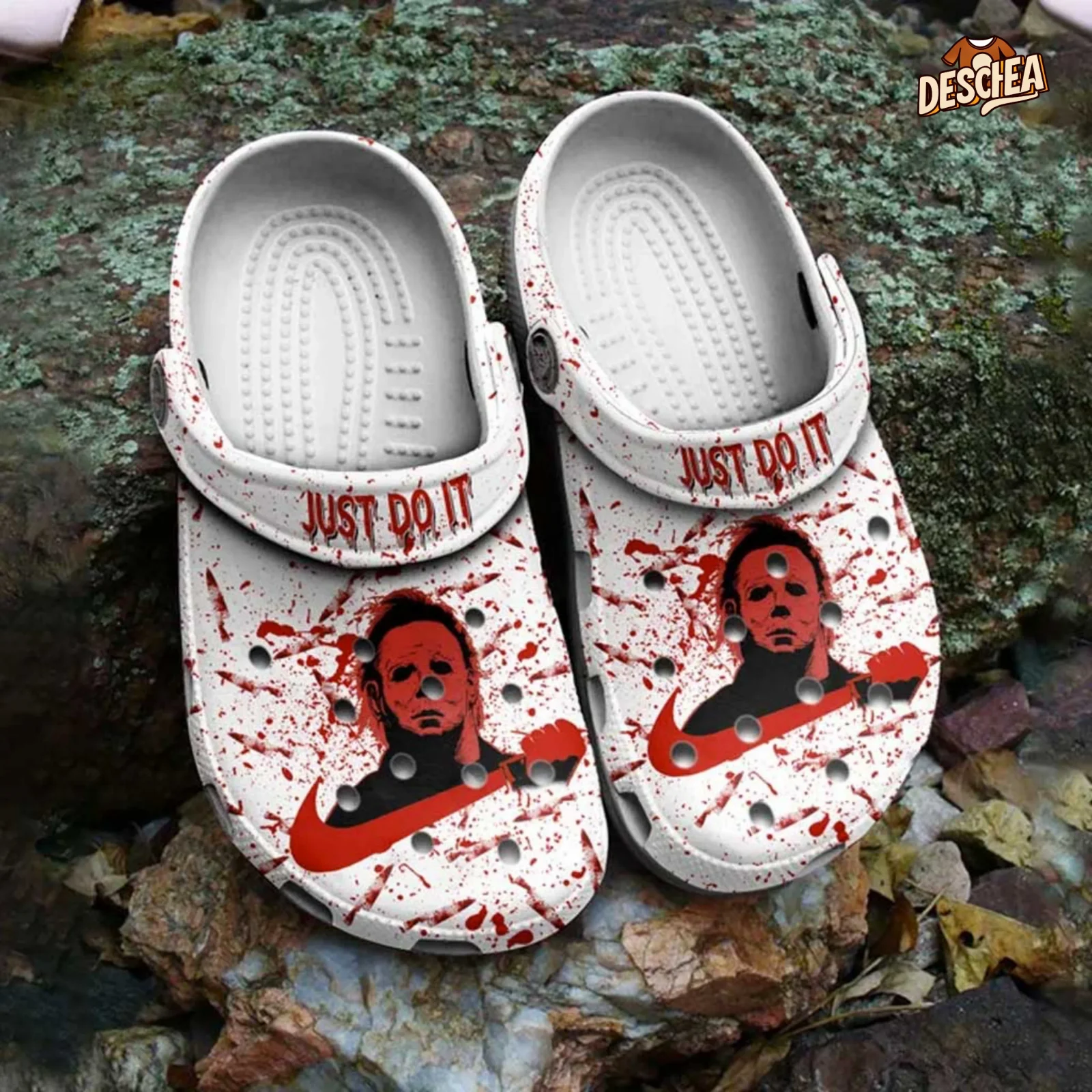 Bloody Just Do It Michael Myers Halloween Crocs