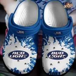 Bud Light Beer Blue Color Crocs