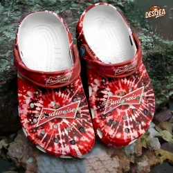 Tie Dye Budweiser Crocs