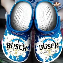 Busch Beer Blue Color Crocs