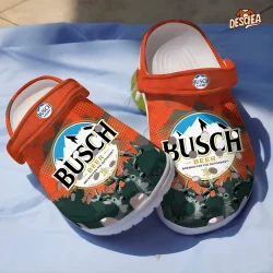 Busch Beer Deer Hunting Orange Color Crocs