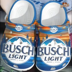Busch Light Camping Sunset Crocs