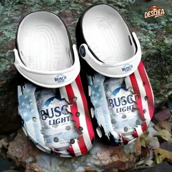 Busch Light Can Smash American Flag Crocs