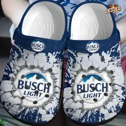 Busch Light Logo Smash Blue Color Crocs