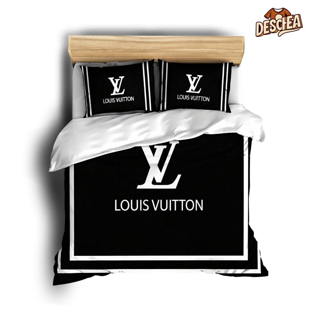 Louis Vuitton Lv Logo Type 3636 Bedding Sets Premium Fashion Brand