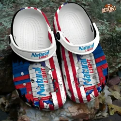 Natural Light Can Mix American Flag Crocs