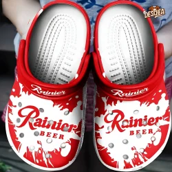 Rainier Beer Red Color Crocs