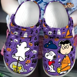 Snoopy Woodstock Ghost Pumpkin Halloween Crocs