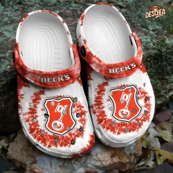 Tie Dye Becks Beer Crocs