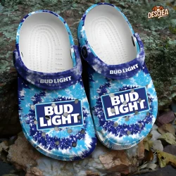 Tie Dye Bud Light Crocs