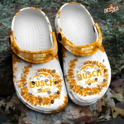 Tie Dye Busch Latte Crocs