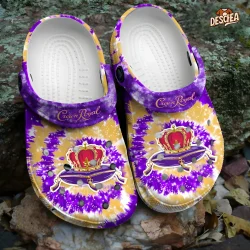 Tie Dye Crown Royal Crocs