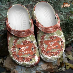 Tie Dye Miller High Life Crocs