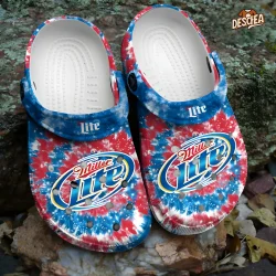 Tie Dye Miller Lite Crocs