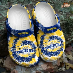 Tie Dye Twisted Tea Crocs