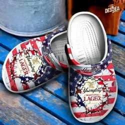 Yuengling Traditional Lager Smash American Flag Crocs