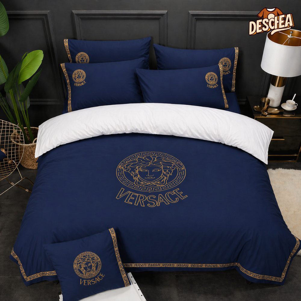 Versace Blue S Luxury S Bedding Sets Blankets Sheets Bedroom Idea Duvet Bed  Covers
