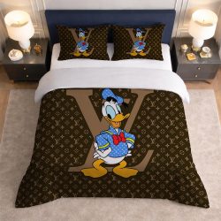 Duck Donald Lv Brown Luxury Bedding Set