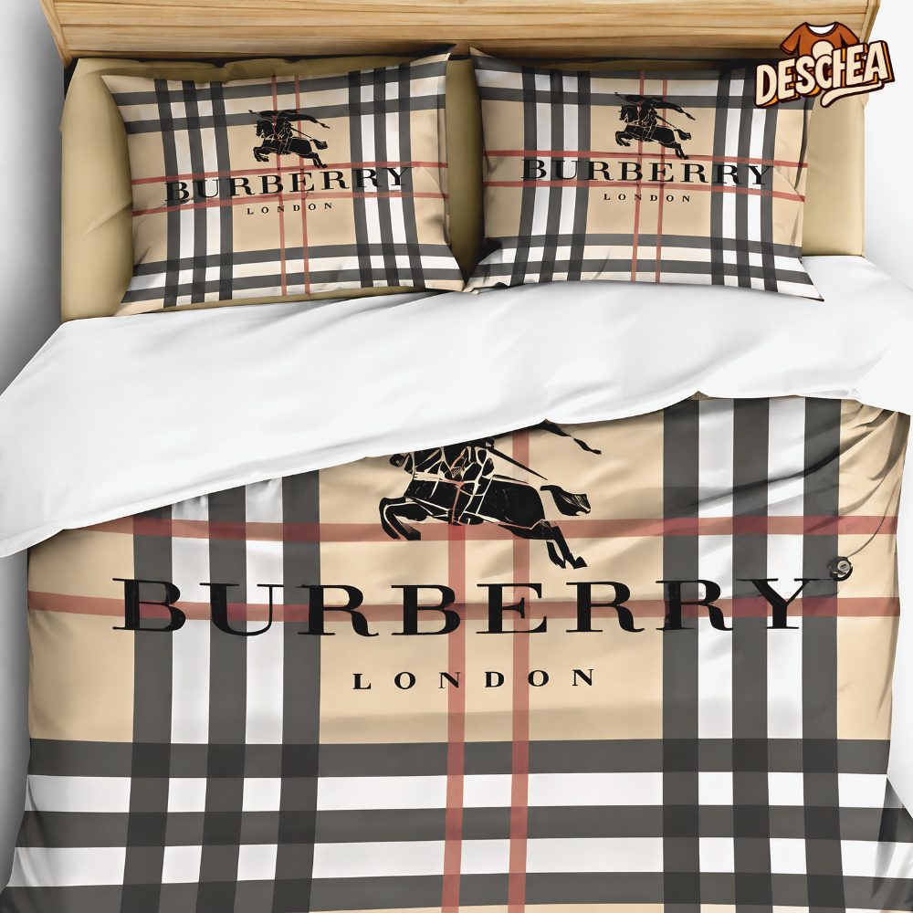 Burberrys Bedding Sets Duvet Cover Bedroom Luxury Brand Bedding Bedroom