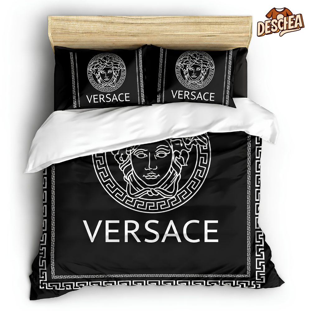 Gianni Versace Black Luxury Brand High-End Bedding Set Bedding Sets
