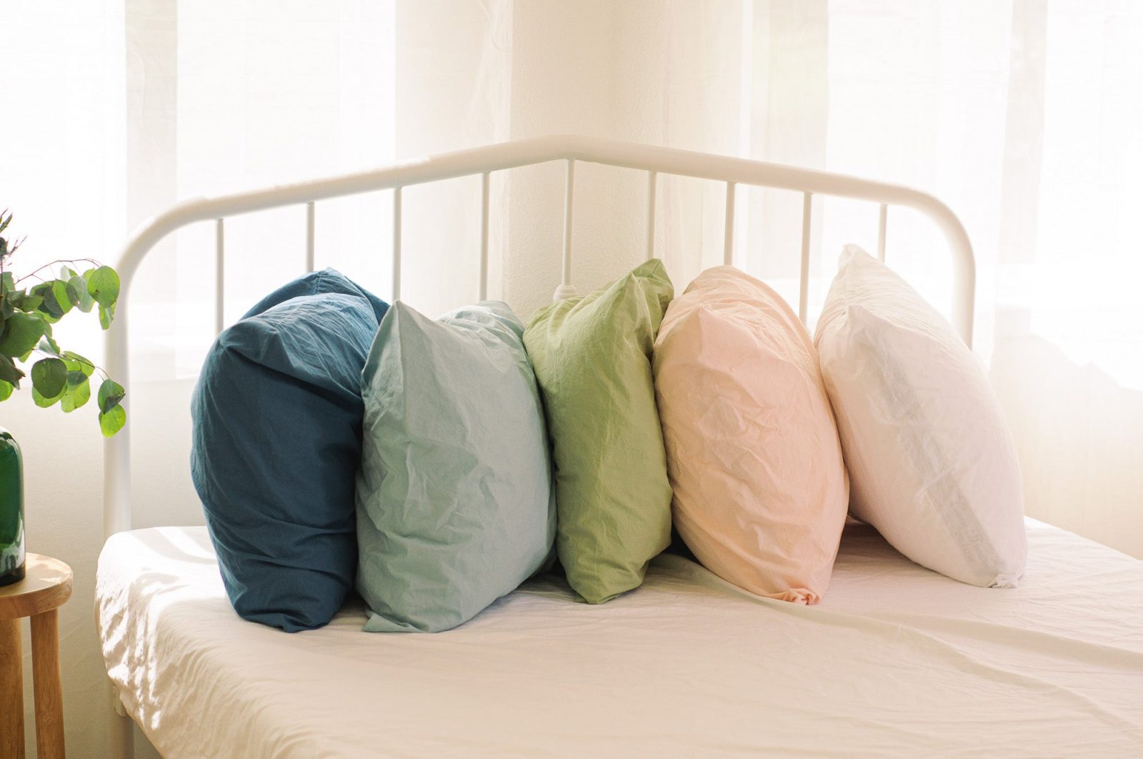 Crinkle Percale Organic Cotton Sheet Set + Pillowcases Crinkle Percale Organic Cotton Sheet Set + Pillowcases