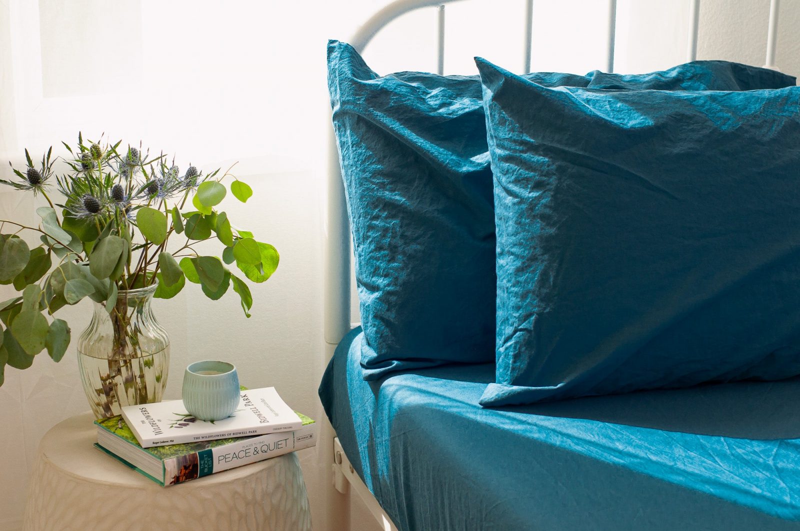 Crinkle Percale Organic Cotton Pillowcase Set Crinkle Percale Organic Cotton Pillowcase Set
