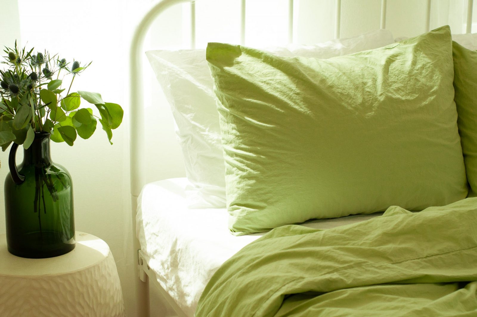 Crinkle Percale Organic Cotton Pillowcase Set Crinkle Percale Organic Cotton Pillowcase Set