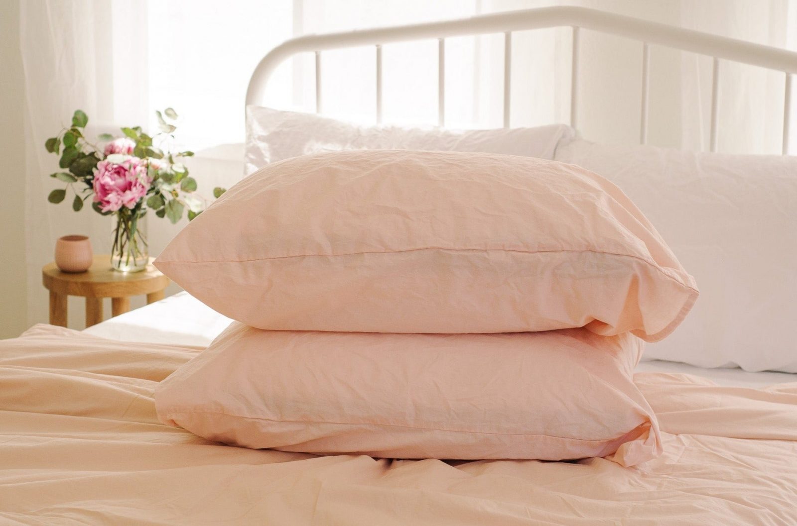 Crinkle Percale Organic Cotton Pillowcase Set Crinkle Percale Organic Cotton Pillowcase Set