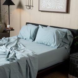 Crinkle Percale Organic Cotton Sheet Set + Pillowcases Deschea NestBedding 478.jpg