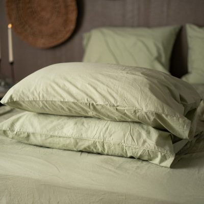 Crinkle Percale Organic Cotton Pillowcase Set Deschea NestBedding 511hero.jpg