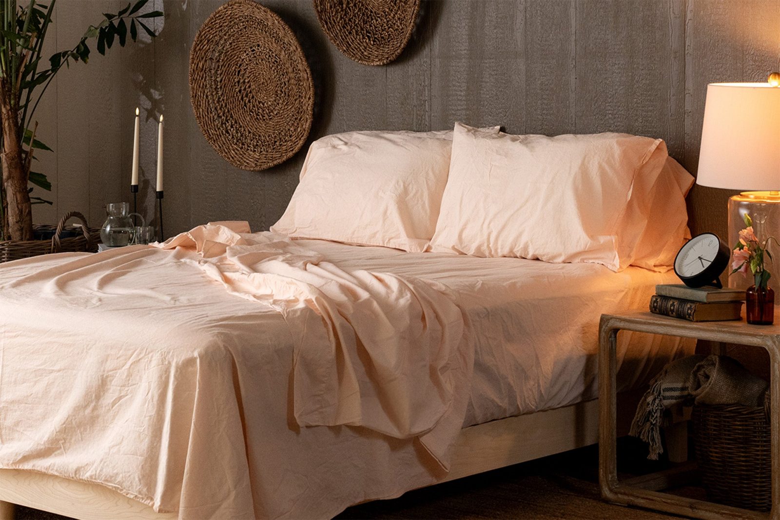 Crinkle Percale Organic Cotton Sheet Set + Pillowcases Crinkle Percale Organic Cotton Sheet Set + Pillowcases