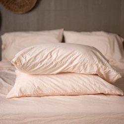 Crinkle Percale Organic Cotton Pillowcase Set Deschea NestBedding 529hero.jpg