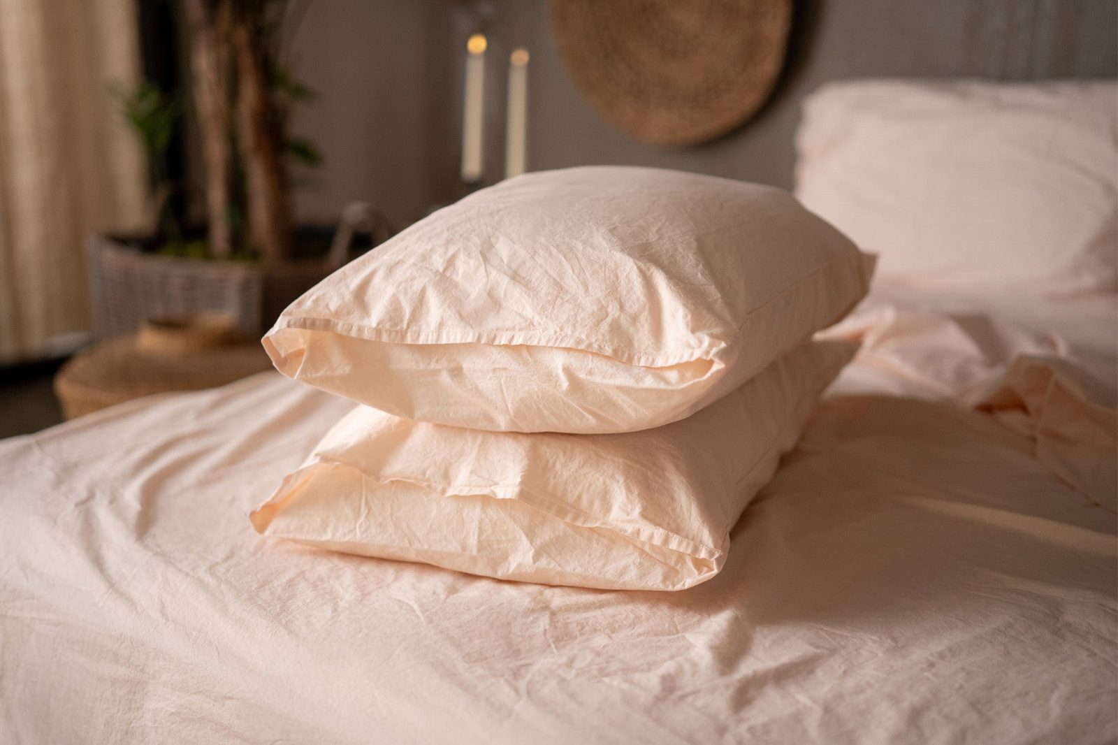 Crinkle Percale Organic Cotton Pillowcase Set Crinkle Percale Organic Cotton Pillowcase Set