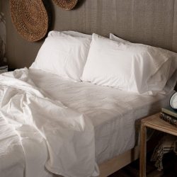 Crinkle Percale Organic Cotton Sheet Set + Pillowcases Deschea NestBedding 543.jpg