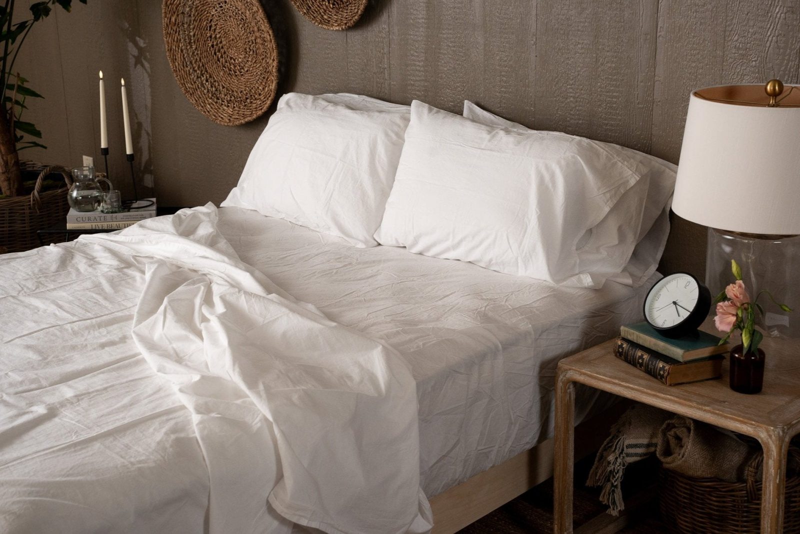 Crinkle Percale Organic Cotton Sheet Set + Pillowcases Crinkle Percale Organic Cotton Sheet Set + Pillowcases