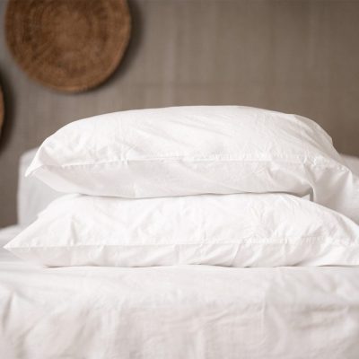 Crinkle Percale Organic Cotton Pillowcase Set Deschea NestBedding 545hero.jpg