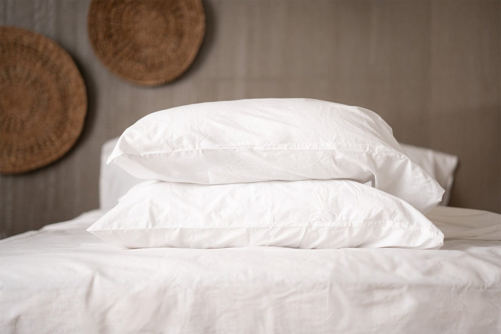 Crinkle Percale Organic Cotton Pillowcase Set Crinkle Percale Organic Cotton Pillowcase Set
