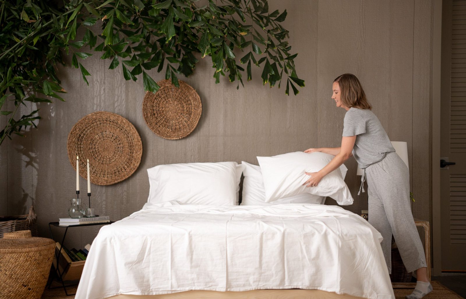 Crinkle Percale Organic Cotton Pillowcase Set Crinkle Percale Organic Cotton Pillowcase Set