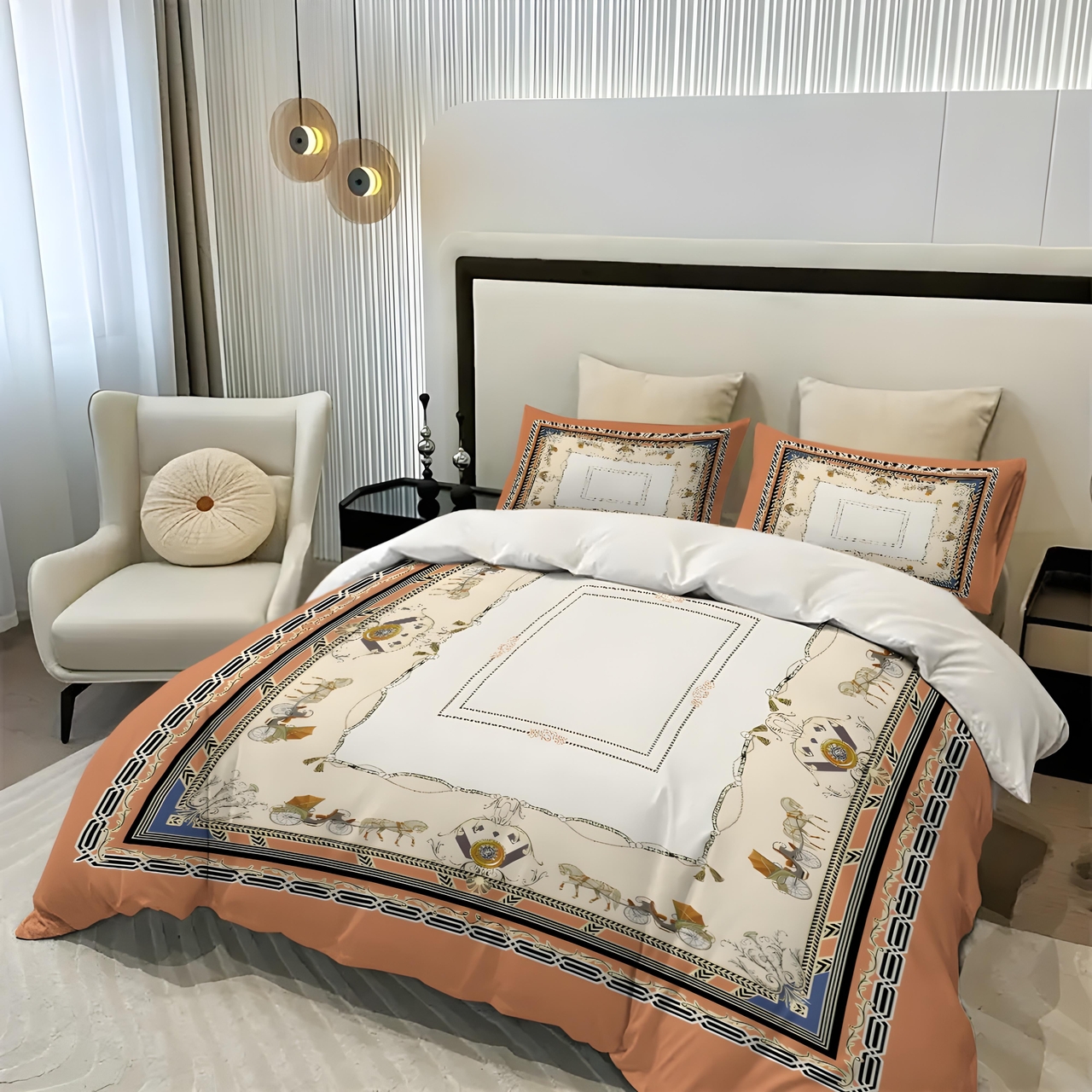 Herms Bedding Set – TB487 Herms Bedding Set – TB487