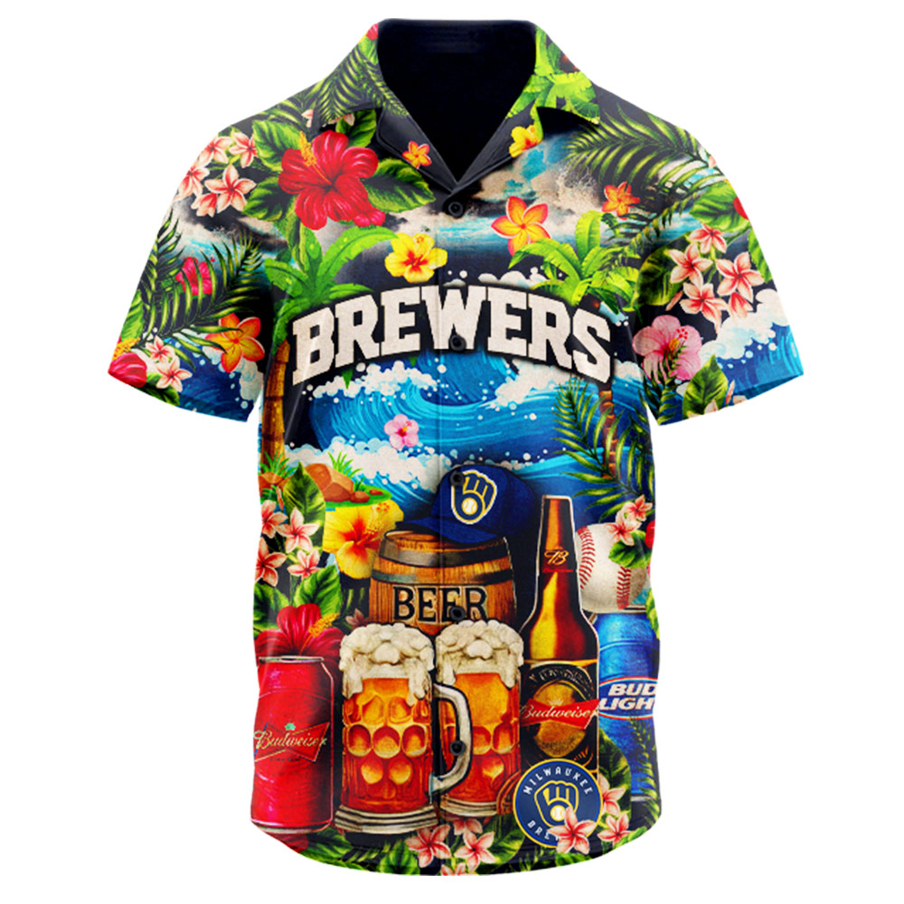 Milwaukee Brewers MLB Hawaiian Shirt Special Edition 2025 Milwaukee Brewers MLB Hawaiian Shirt Special Edition 2025