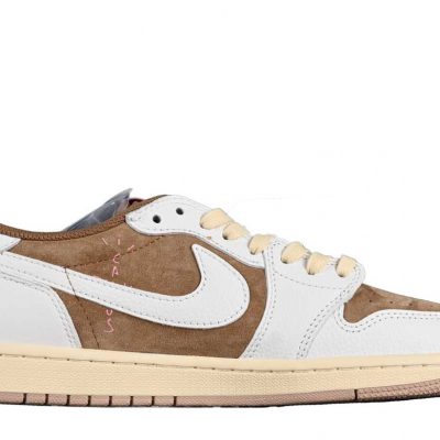 Air Jordan 1 Retro Low OG Travis Scott Sail Shy Pink