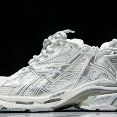 Runner White Grey Silver