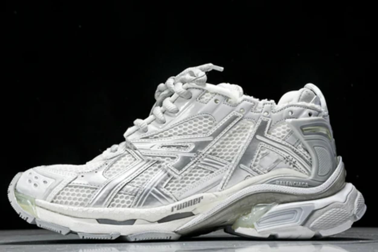 Runner White Grey Silver Runner White Grey Silver