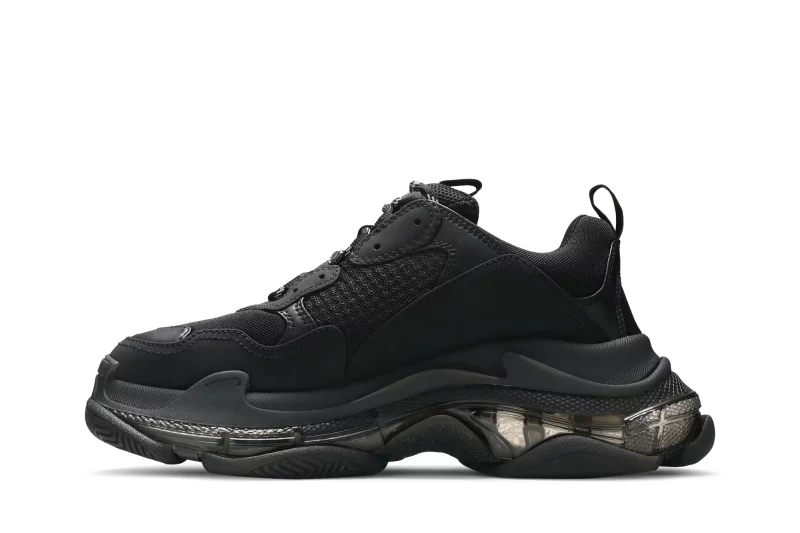 ßalenciaga Triple S Clear Sole Black ßalenciaga Triple S Clear Sole Black